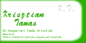 krisztian tamas business card